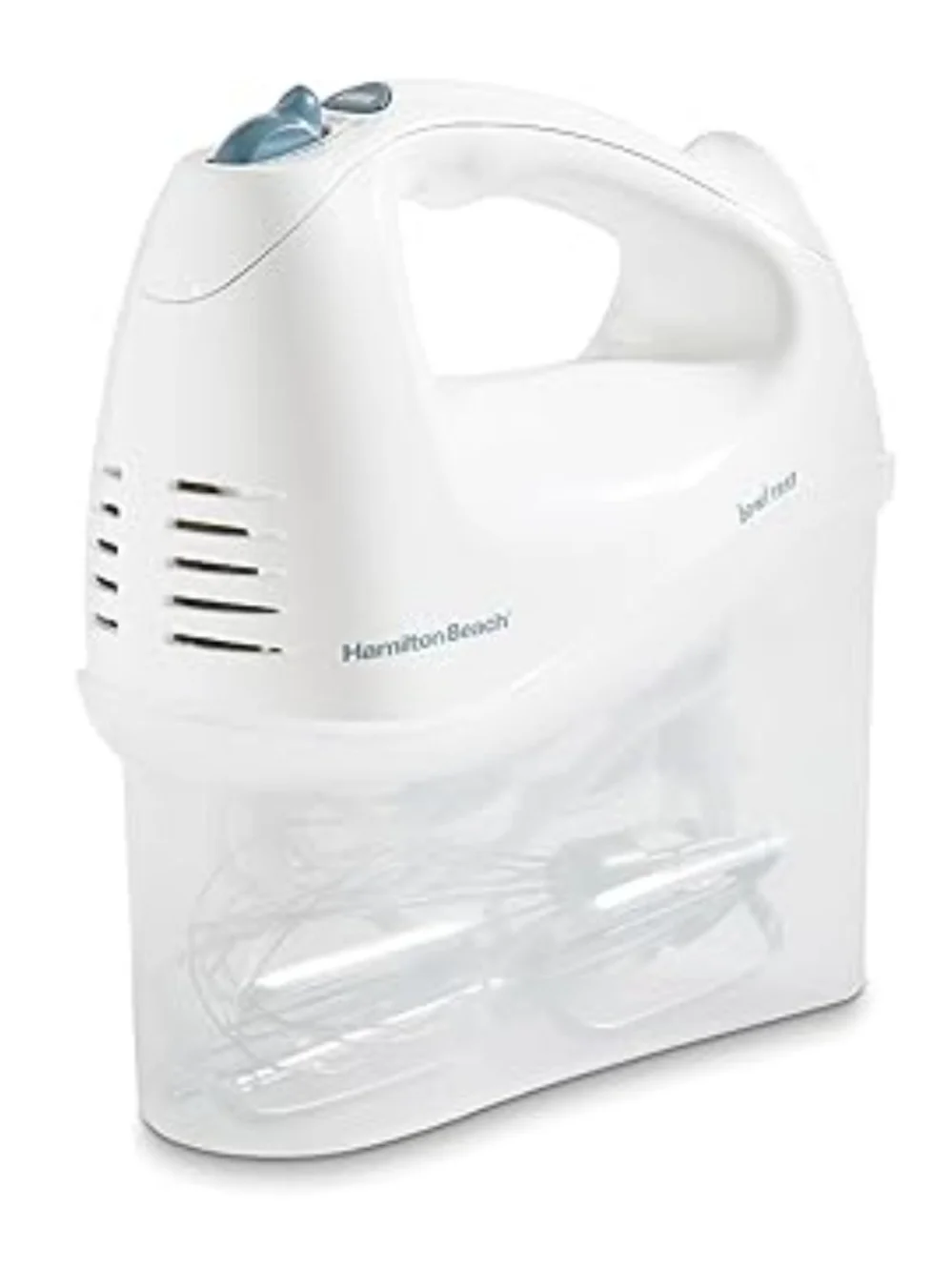 Hamilton Beach 6-Speed Electric Hand Mixer with Snap-On Case White 62682RZ